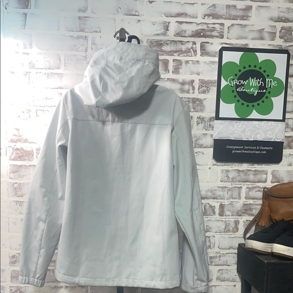 Camel Crown Light Gray Hooded Jacket - Picture 3 of 5